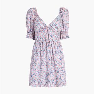 Hill House Home | The Ophelia Mini Dress | Pink Basketweave Vine | M